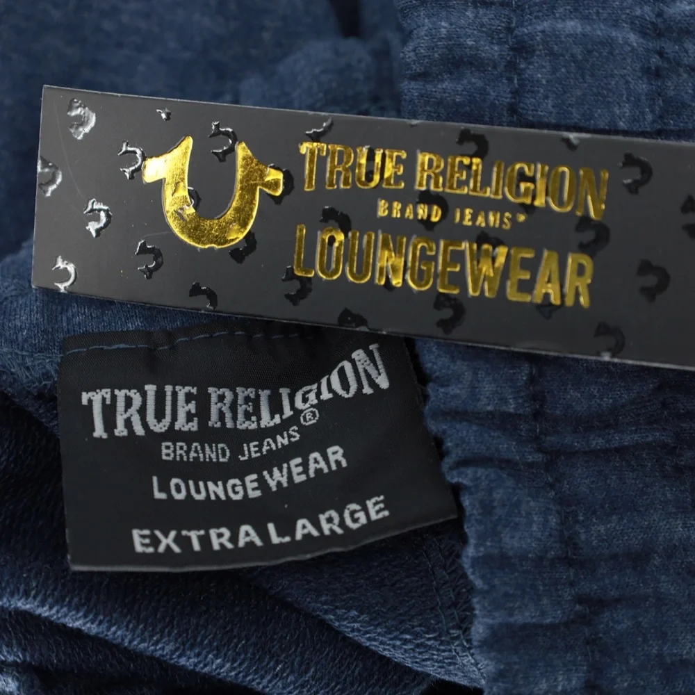 NWT True Religion Loungewear Gold Foil Logo Joggers‎